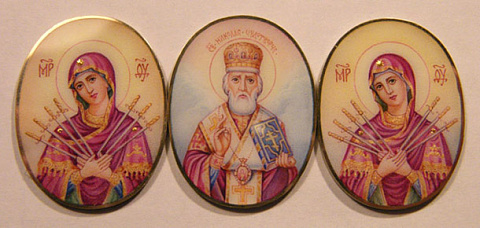 Вставки с горячей эмалью для кулонов